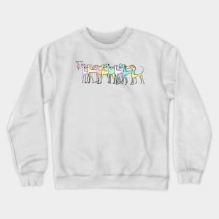 Squirrel! Greyhounds! Crewneck Sweatshirt